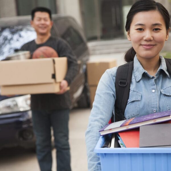 Student storage in Edinburgh with packed boxes and belongings collected from student accommodation for secure short-term storage